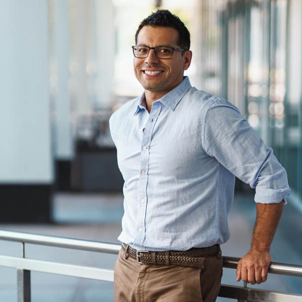 caregiver portrait man smiling
